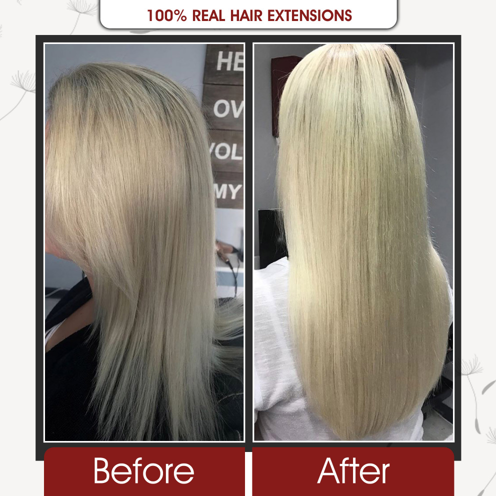 Professional hair extensions for volume and length